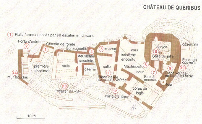 Resultado de imagen de queribus chateau plan