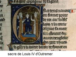 sacre de Louis IV d'Outremer