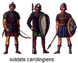 soldats carolingiens